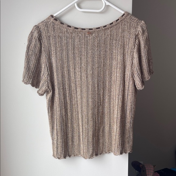 St John Vintage Brown Knit Women's Top Small - Picture 3 of 4